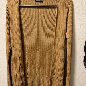 Wet Seal Women's Tan Ribbed Cardigan